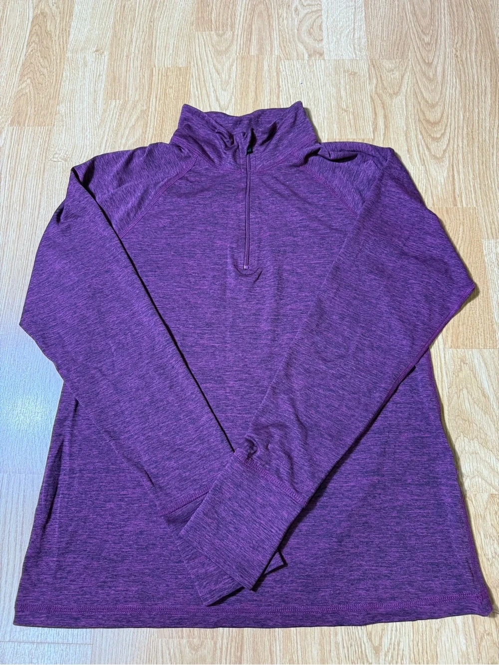 Women's Purple Quarter-Zip Performance Top - Size M